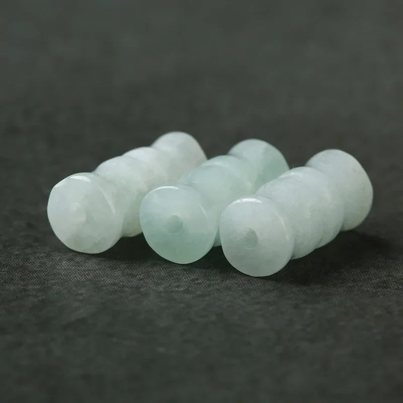 10pcs Jade Small Bamboo Parts Ice Glutinous Seed Jade Joint High Bamboo Handmade Jewelry Accessories