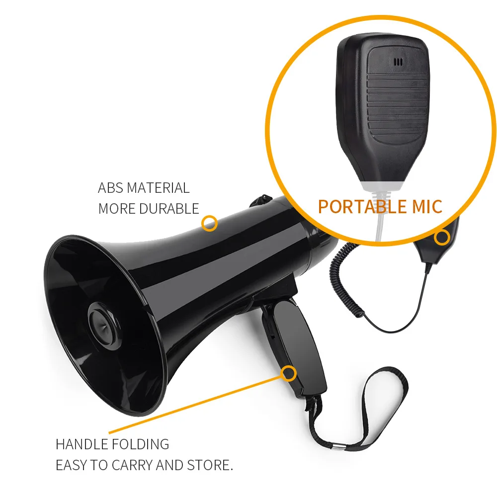 

Flood prevention, disaster relief, anti-epidemic, security publicity, high-power megaphone, loudspeaker, recording, alarm, USB