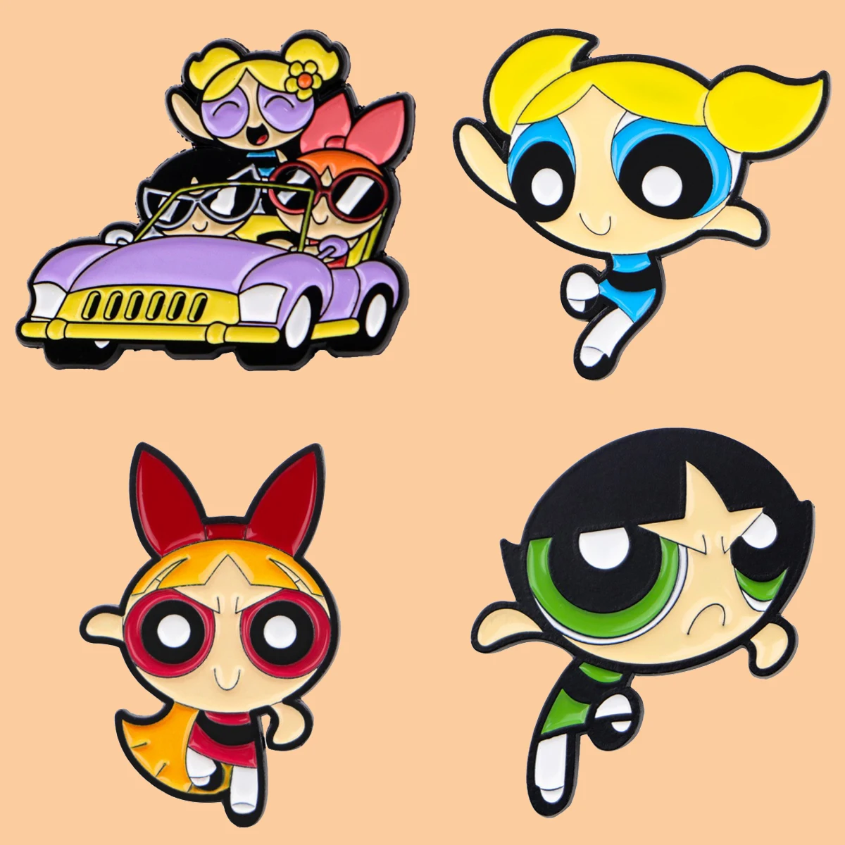 

American Cartoon Animation Enamel Brooches Badge on Backpack Lapel Pins For Women Costume Accessories Fashion Jewelry Gifts