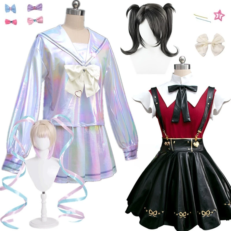 

Game NEEDY GIRL OVERDOSE KAngel Cosplay Costume Lolita Girls Beautiful Laser JK Sailor Suit School Uniform Comic Con Outfit