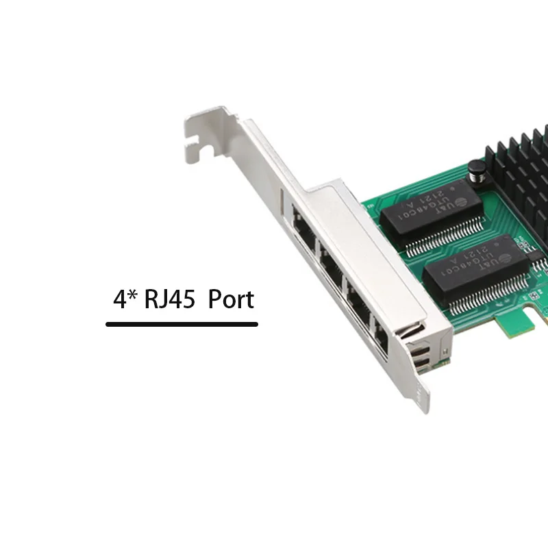 Para desktop rápido ethernet jogo pcie cartão pci-e para ethernet RJ-45 lan adaptador pcie servidor gigabit adaptador de placa de rede cartão lan