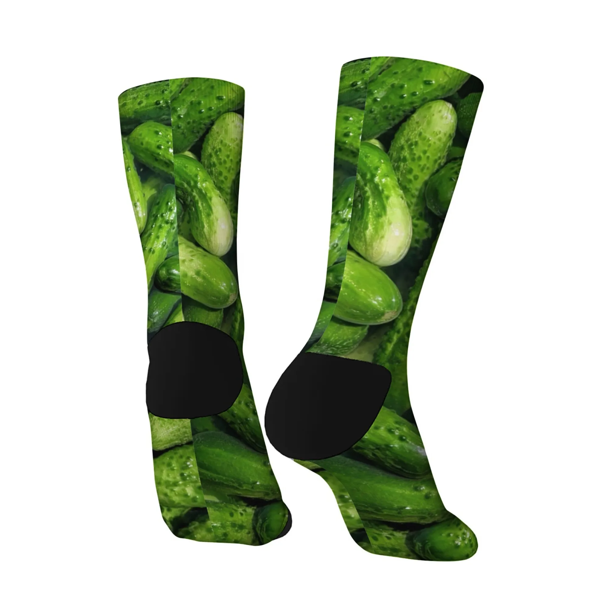 Novelty funny cucumber socks unisex comfortable fashion personality happy socks soft breathable non-slip leisure sports outdoor