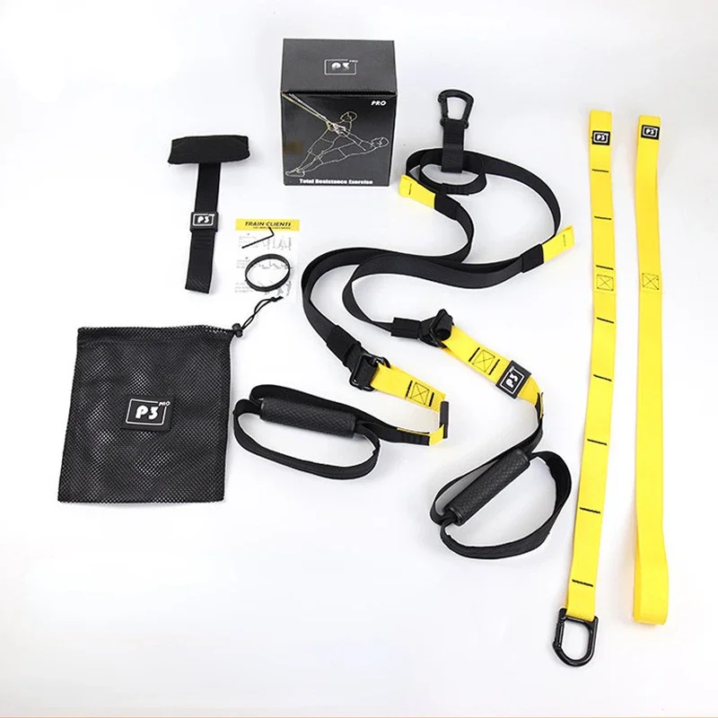 P3-Trx Suspension Training Belt Home Fitness Tension Band Tension Rope Resistance Band Suspension Training System Gym Equipment