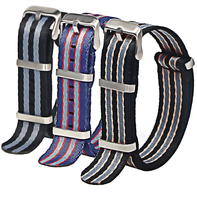 Nylon-Uhrenarmband 20mm 22mm, universelles Uhrenarmband, Ersatzgürtel für Herren und Damen, hochwertiges Uhrenzubehör 2028
