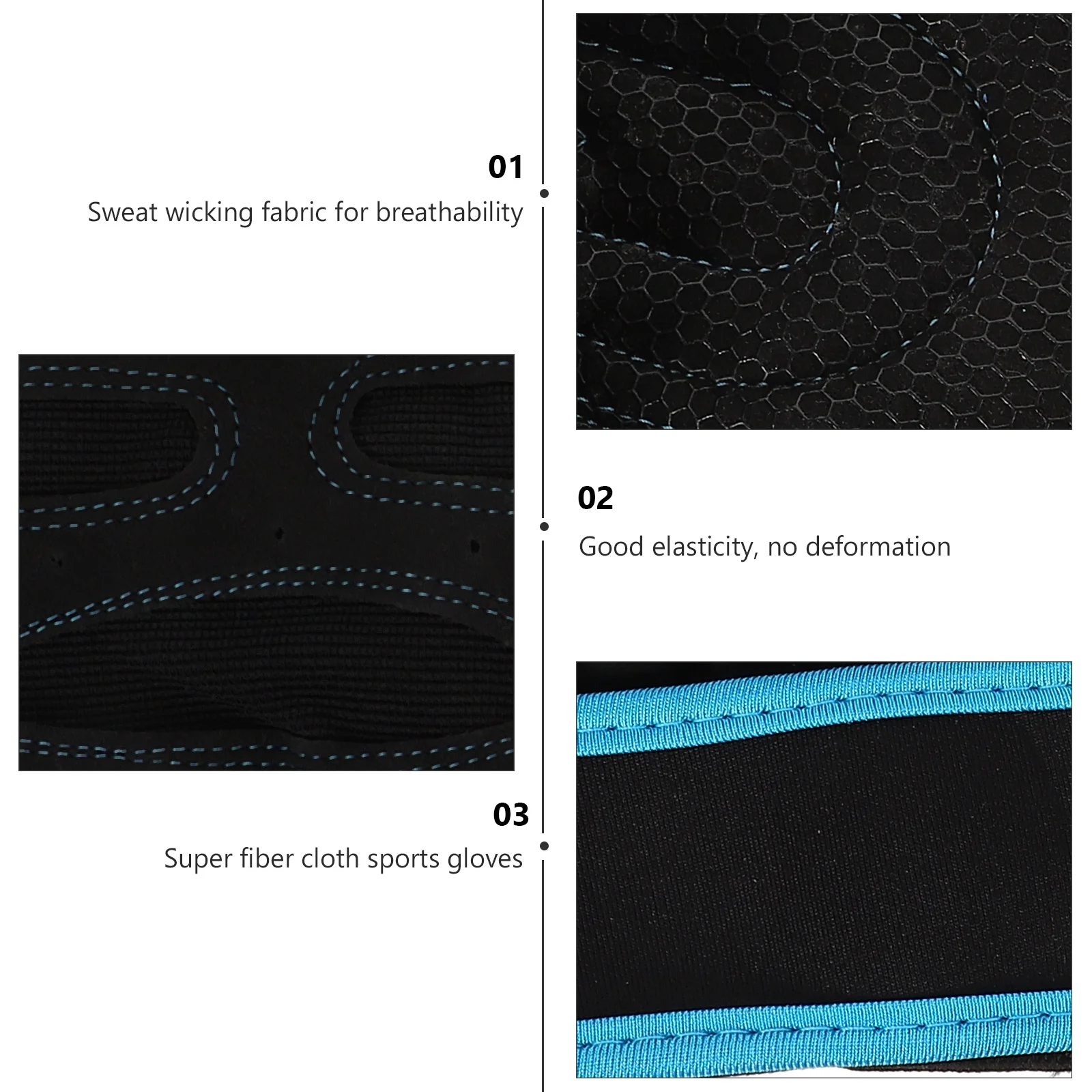 1Pair Comfortable Lightweight Breathable Sports Gloves Half Finger Design for Gym Cycling Lifting Exercises Sports Gloves