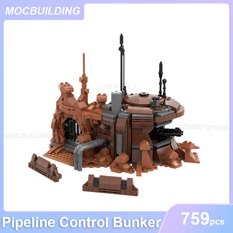 Hanger of transport of tunnels of pijpleidingcontrole Bunker MOC Bouwstenen DIY Monteer bakstenen Modelcollectie Speelgoedgeschenken