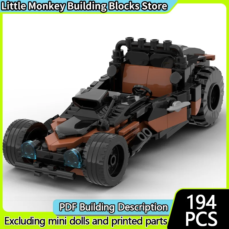 Geschwindigkeit Racing Auto Modell MOC Bausteine Kleine Modifizierte Auto Modulare Technologie Kinder Urlaub Geschenke Montieren Spielzeug Anzug