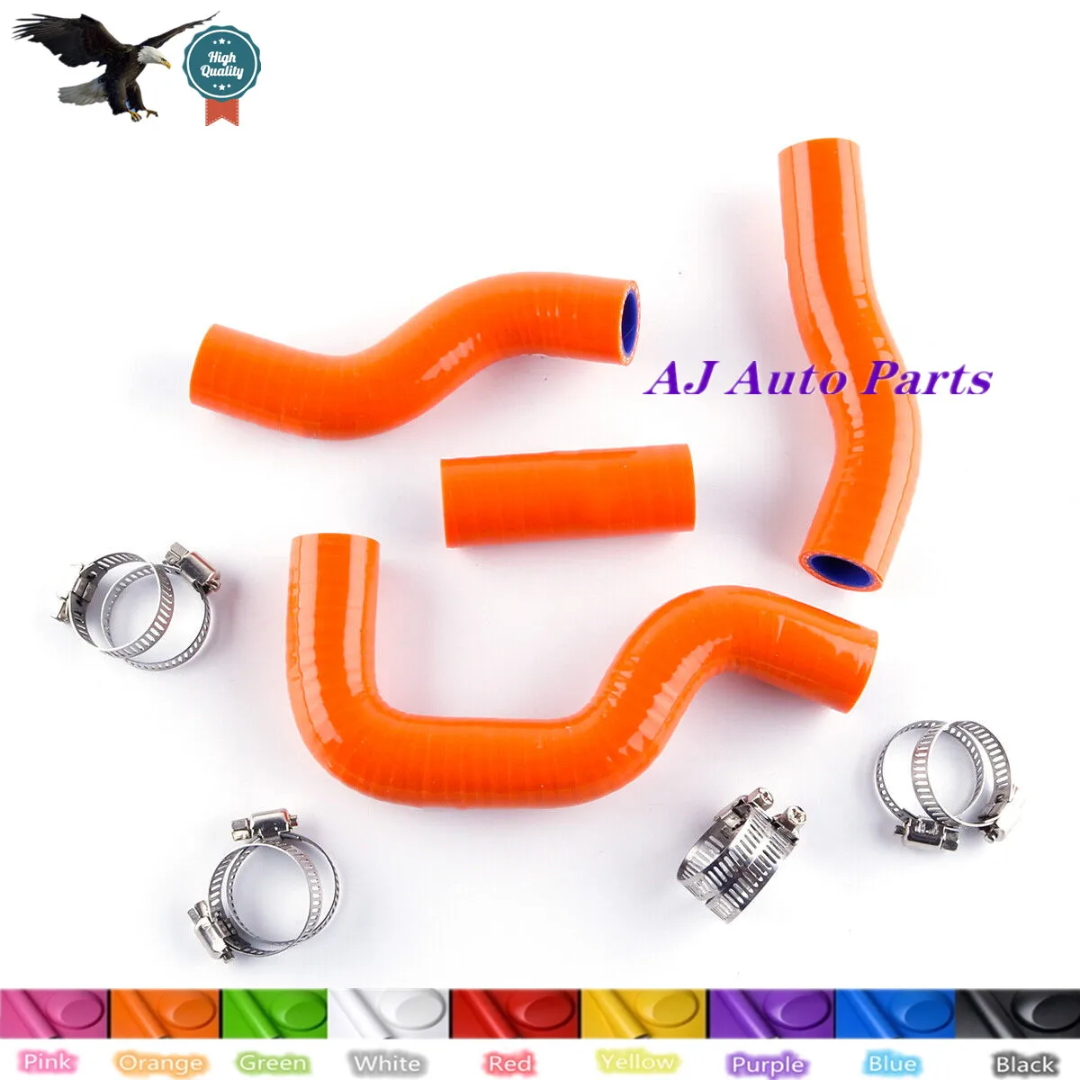 For 2012 2013 2014 2015  KTM 450 SXF / 450 XCF Silicone Coolant Radiator Hose & Clamps（3 -PLY Hose ）