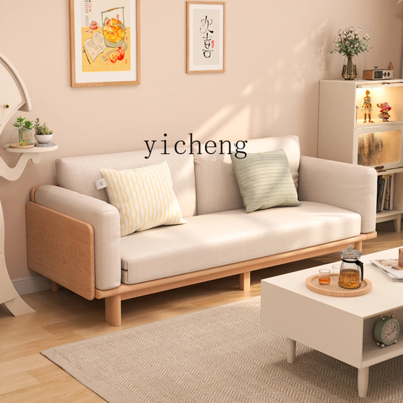 

Solid Wood Folding Sofa Bed Dual-Use Small Apartment Sofa Folding Bed Multifunctional Sofa