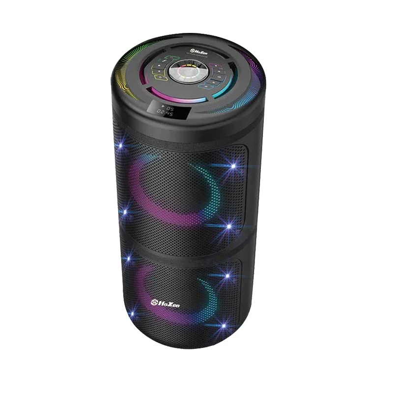 

8 inch dj party speaker private model cylinder shape LED blue tooth good quality