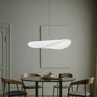 Nordic Lamp Designer Modern Silk Cloud Chandelier Living Room Home Decor Gentle Leaf Suspension Fixture Real Shot Pendant Light