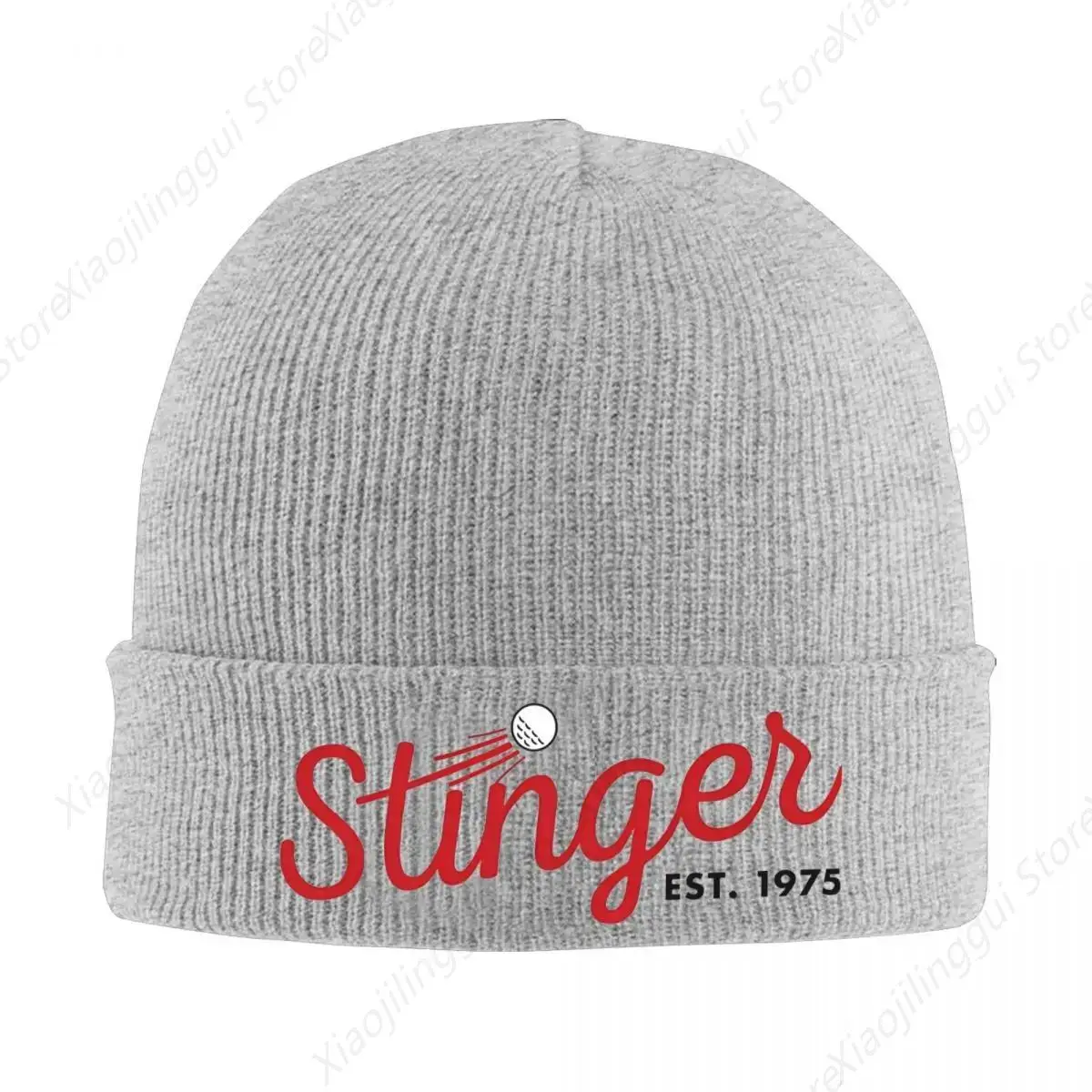 Tiger Wood Stinger Beanie Hats Skullies Beanies Hippie Warm Soft Men Women Unisex Caps Spring Custom Street Y2K Bonnet Hats Gift