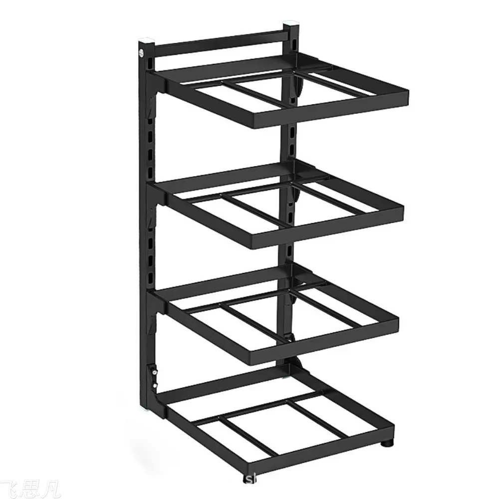 Kitchen Adjustable Pot Rack Organizer Multi-layer Cabinet Rack Holder Home Frying Pan Holder Pot Bowl Storage Racks