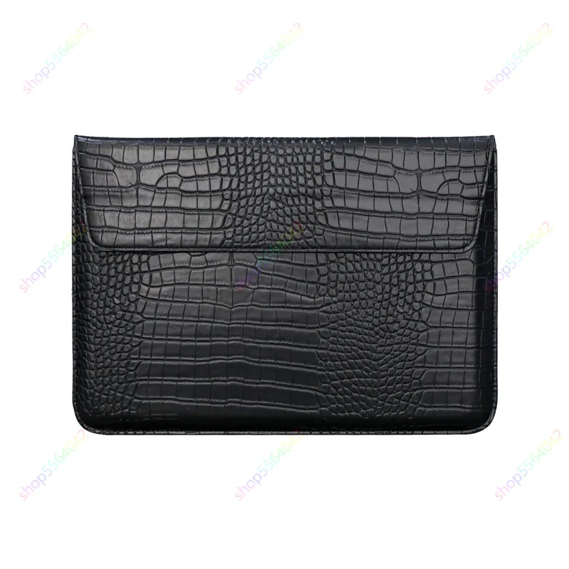 14.6\'\' Tablet Sleeve for Samsung Galaxy Tab S9 S8 Ultra 2023 X910 A9 Plus S9FE Leather Crocodile Skin Unisex Envelope Tablet Bag