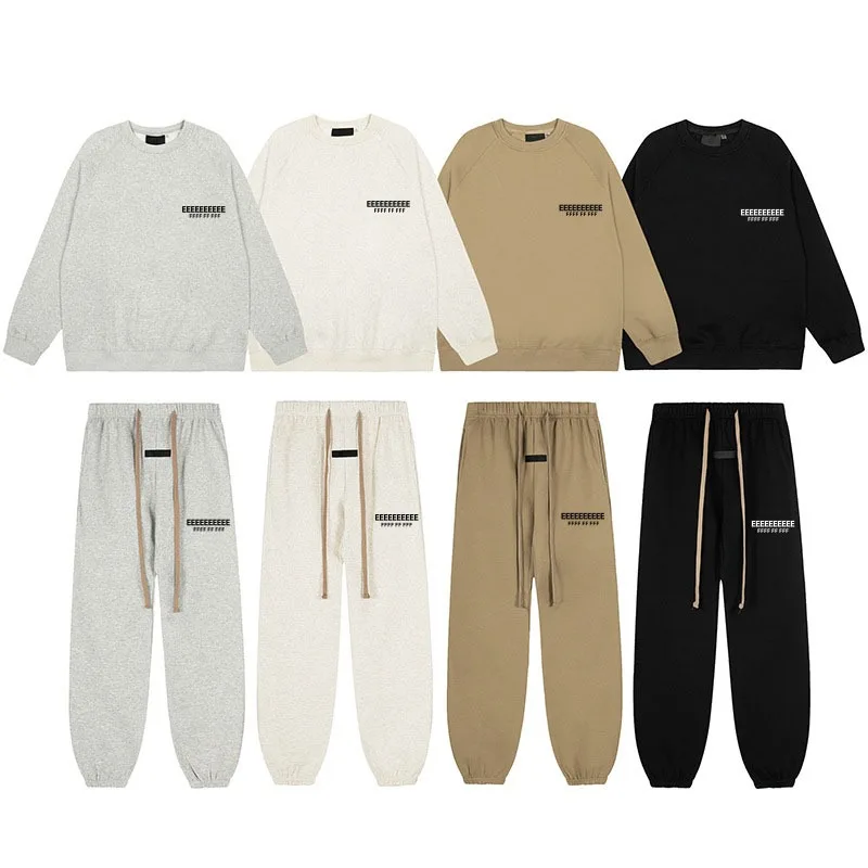 25SS تصميم فاخر الأمامي والخلفي سيليكون رسالة جولة الرقبة سترة كلاسيكية مزدوجة خط الرجال هوديي شارع العليا زوجين هوديي