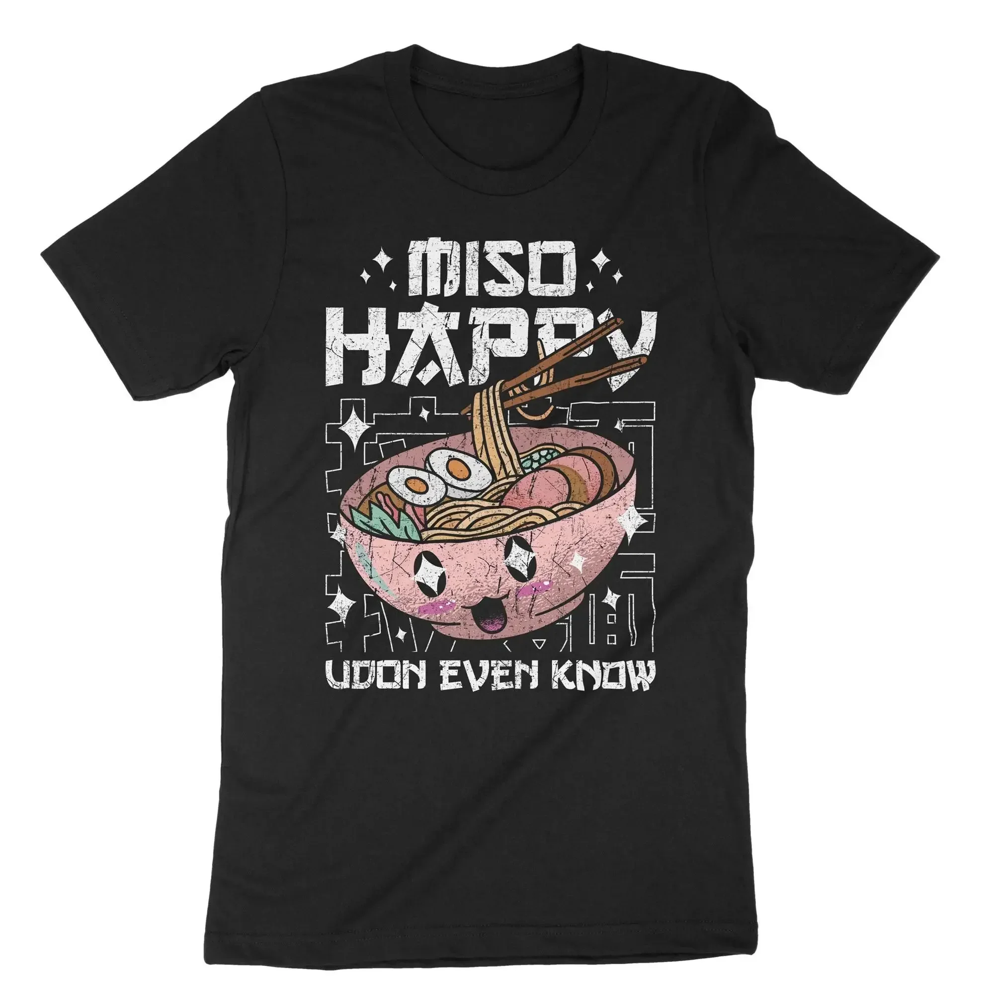 Miso Happy Udon Even Know T-Shirt Japanische Nudelküche Suppe Ramen für Essensliebhaber