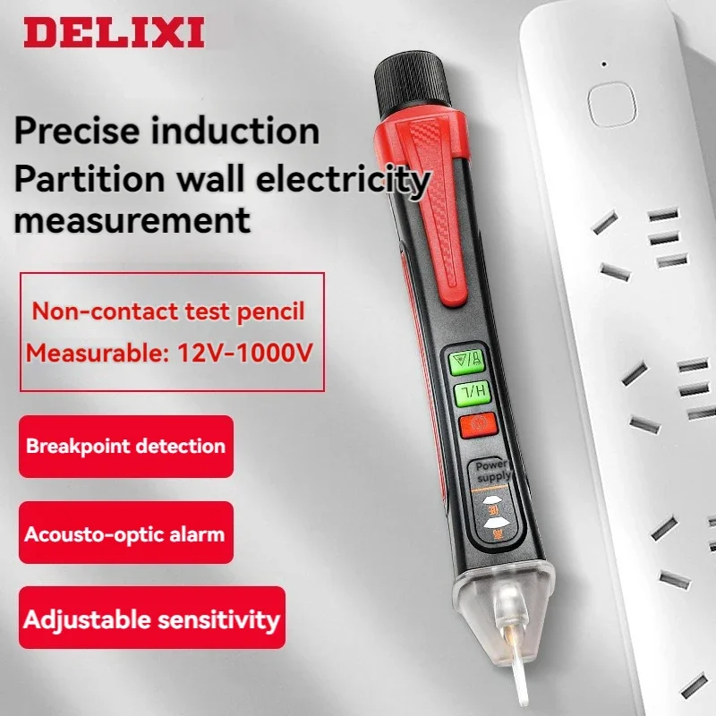 12V-1000V Portable Intelligent Induction Test Pen Induction Pen for Electricians Multi Functional Wire Breaking Test Pen