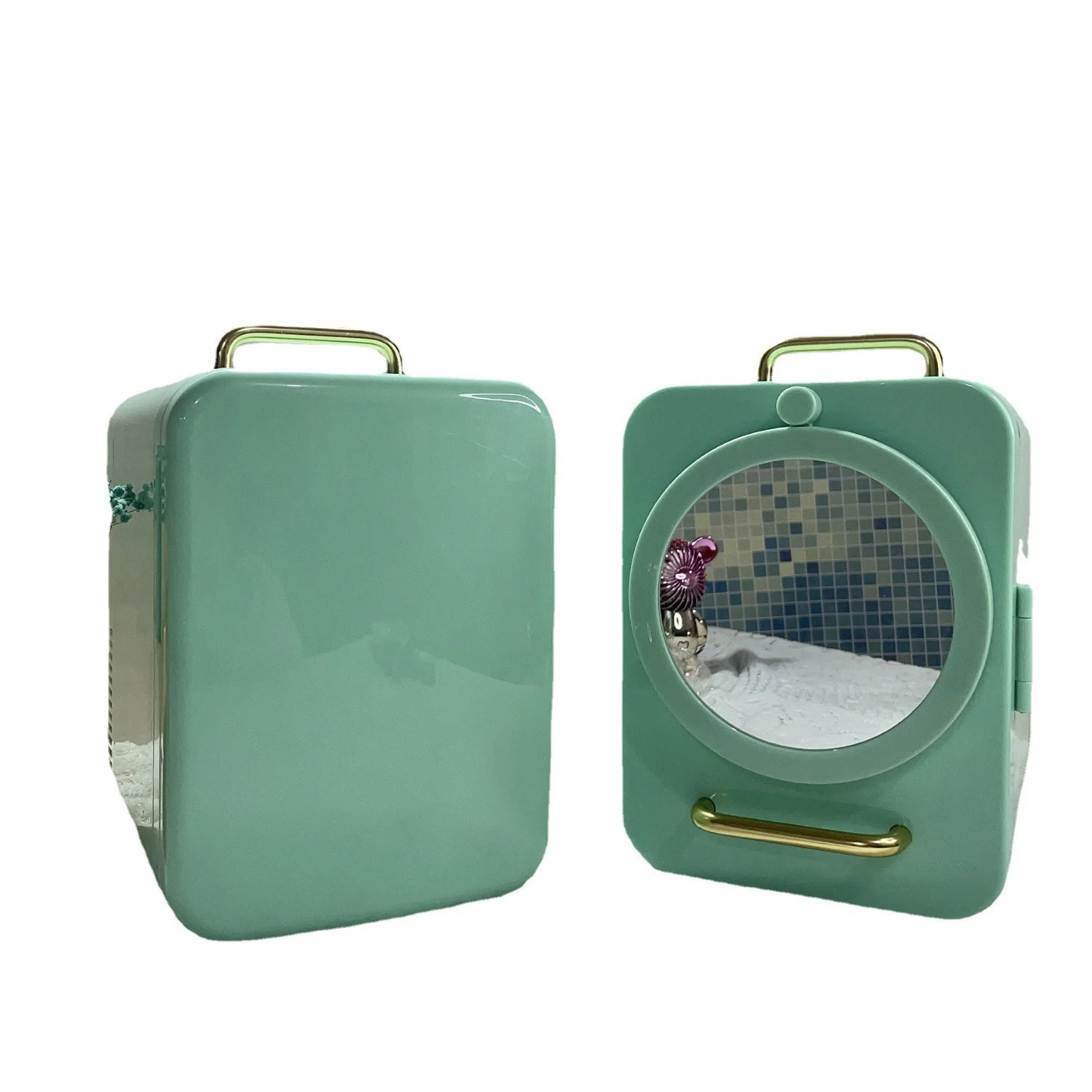 Venta directa de fábrica pequeño portátil nuevo mini refrigerador personalizado mini refrigerador de belleza personal