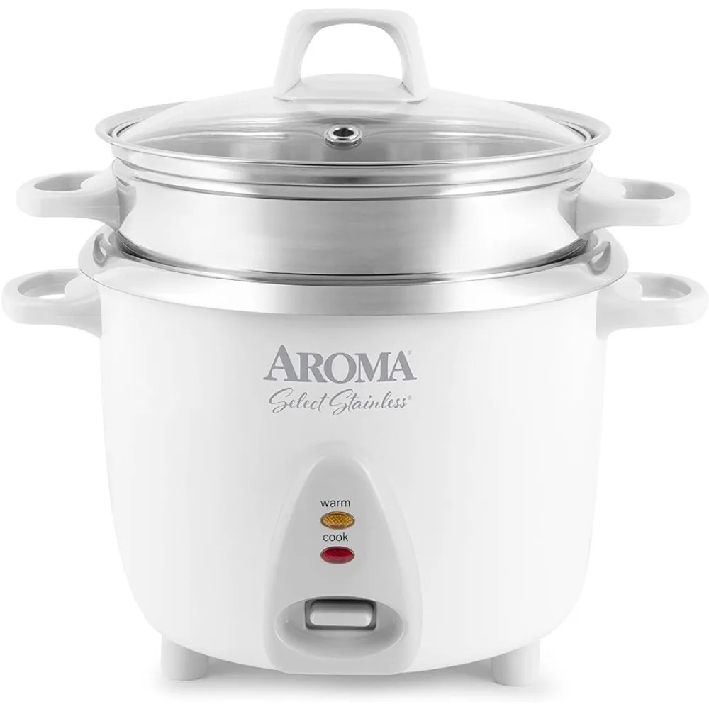 

Aroma Housewares 14-Cup (Cooked) / 3Qt. Select Stainless, One-Touch Operation, Automatic Keep Warm Mode, White (ARC-757-1SG)