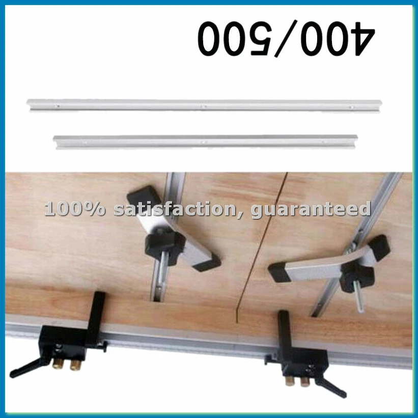 Aluminium Bar Slider -Tracks -Slot Jig Fixture for Table Saw Gauge Rod (500Mm)-A07G