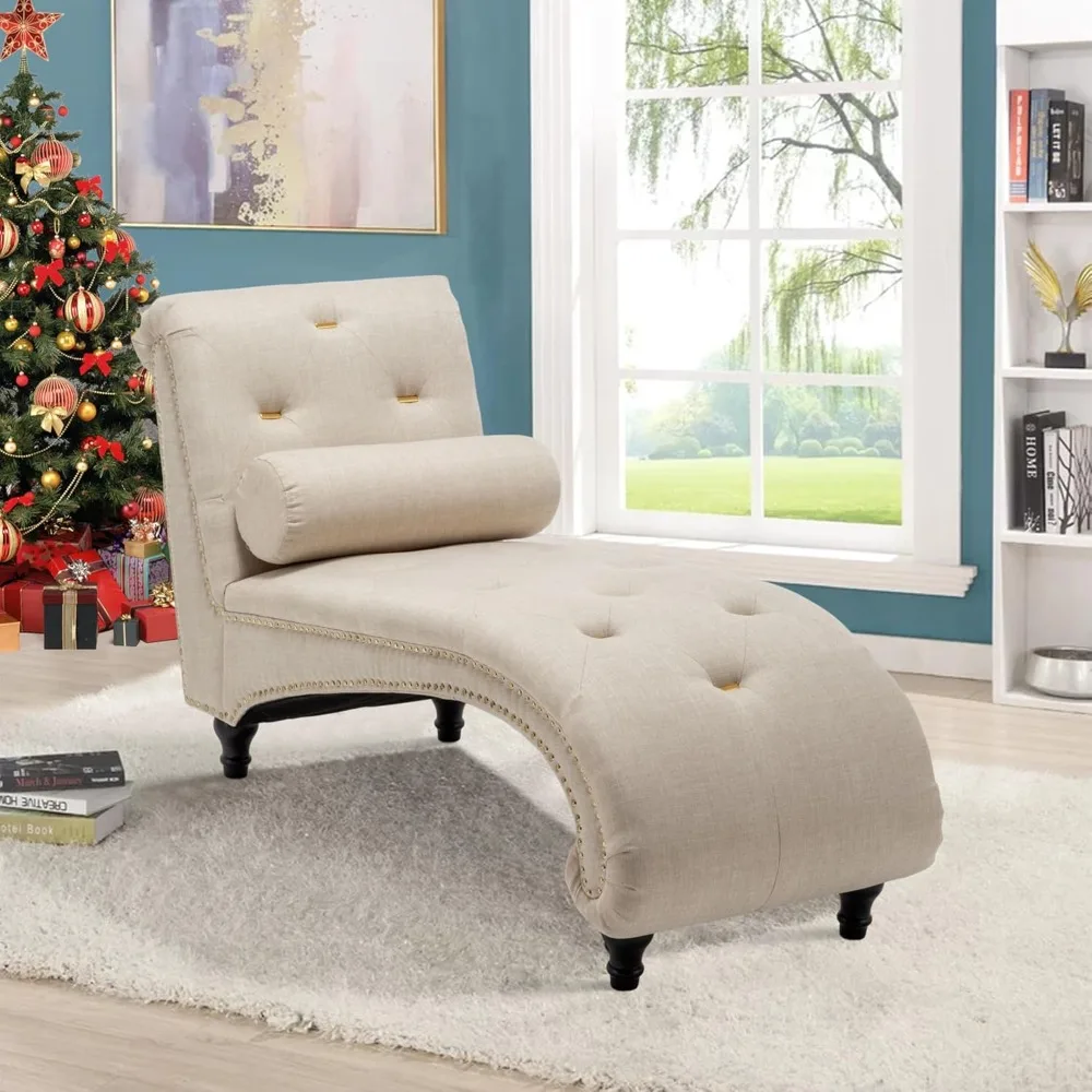 Chaise Lounge Indoor Upholstered Chaise Lounge Chair Modern Recliner Sofa Sleeper Sofa Chaise Lounge