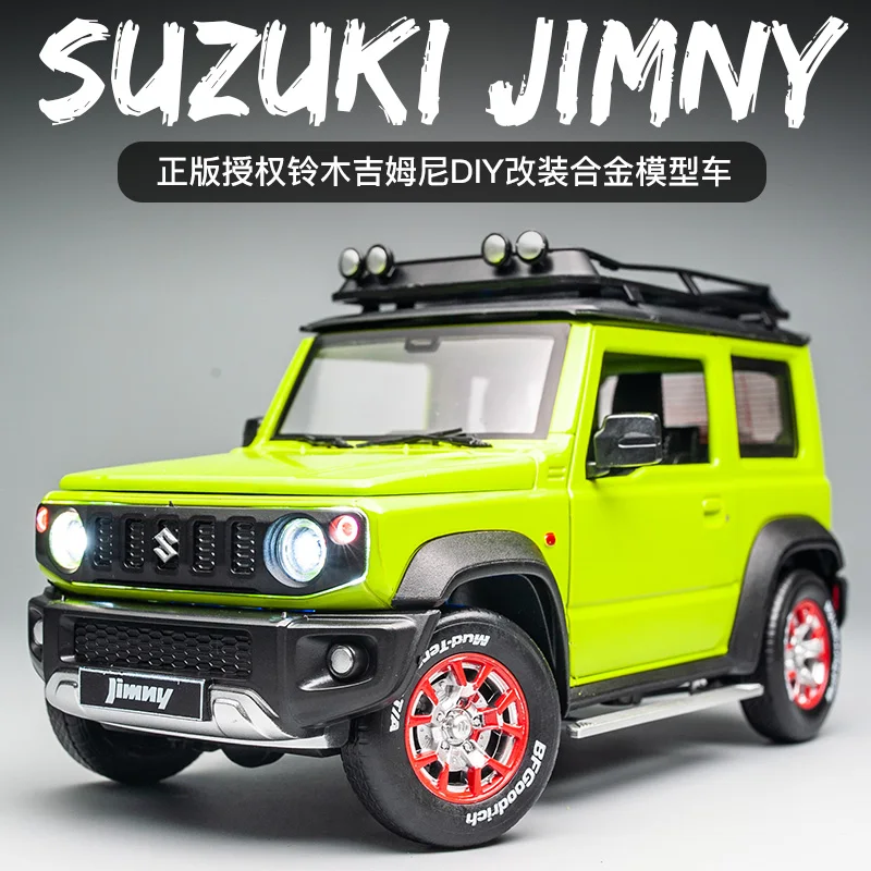 SUZUKI Jimny-Modèle de voiture en alliage de simulation, grand jouet pour garçons, accessoires de modification, bricolage, 1:18