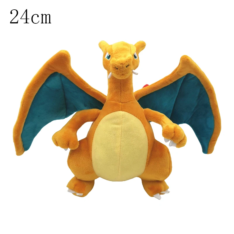 Pokemon Plush Shiny Black Charizard Pluszowa zabawka Pokemon Mega Evolution X & Y Charizard Miękka wypchana lalka Charizard do spania Prezent dla dziecka