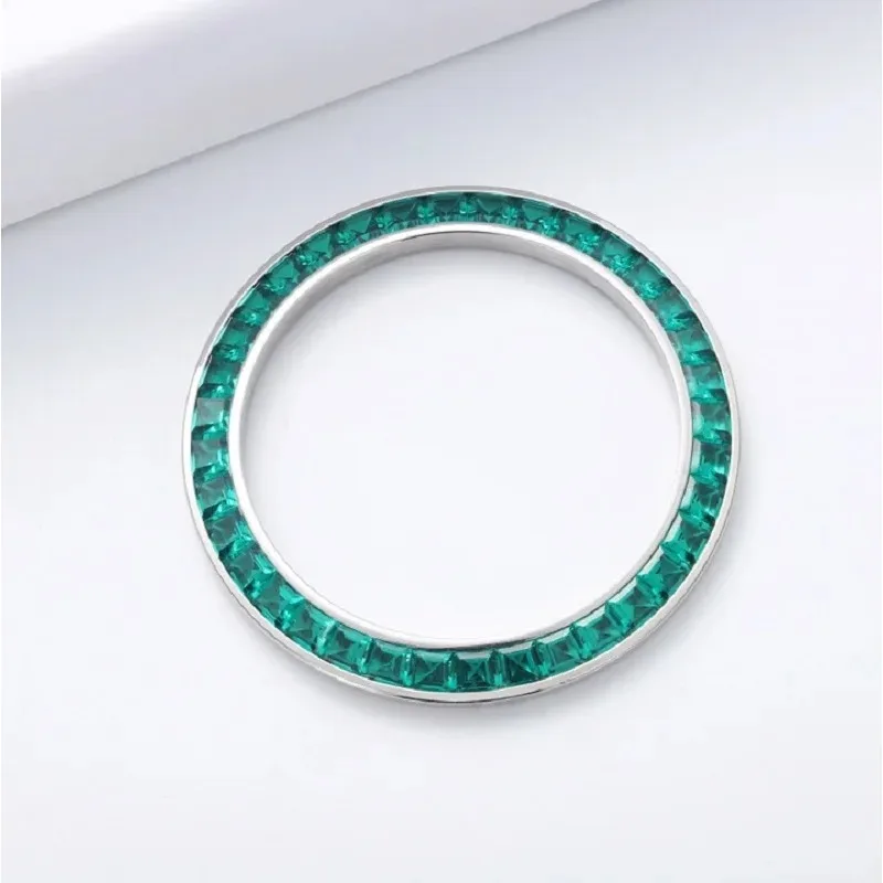 RUIF 2024 Custom Green Nano 36pcs/Set Gemstones Watch Bezel for Daytona 40mm Inserts Made Out of Stainless Steel