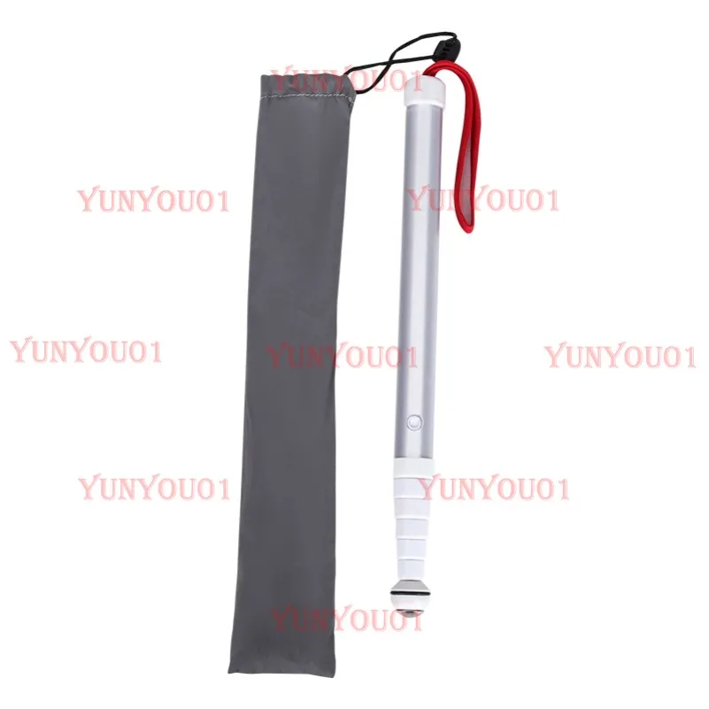 قصب توجيه من سبائك التيتانيوم للمكفوفين، خفيف وسهل الحمل، قصب تلسكوبي من نوع الهوائي #1