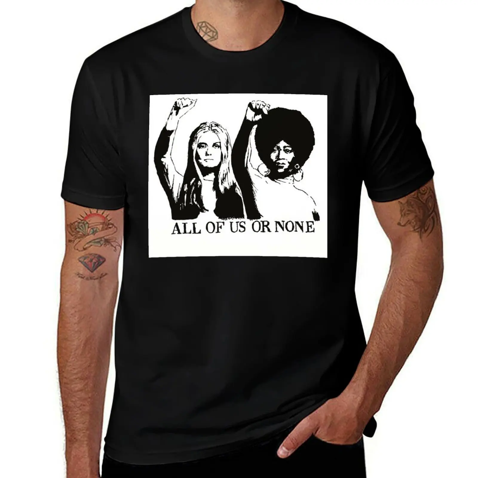 

ALL OF US OR NONE T-Shirt Athletic Fit Sports Short Sleeve Top