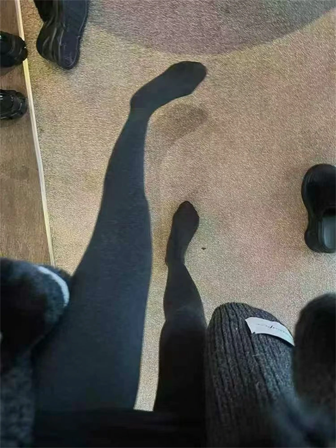 

Женские термоколготки с высокой талией, двухцветные, с флисовой подкладкой, утепленные, комфортные, не скатывающиеся, для похудения ног, зимние