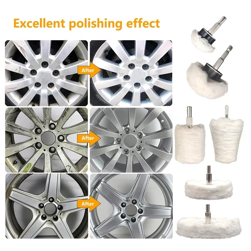 Imagen 2 del producto Kits de rueda de pulido de rueda para almohadilla de pulido de taladro para Metal, aluminio, acero inoxidable, Etc.