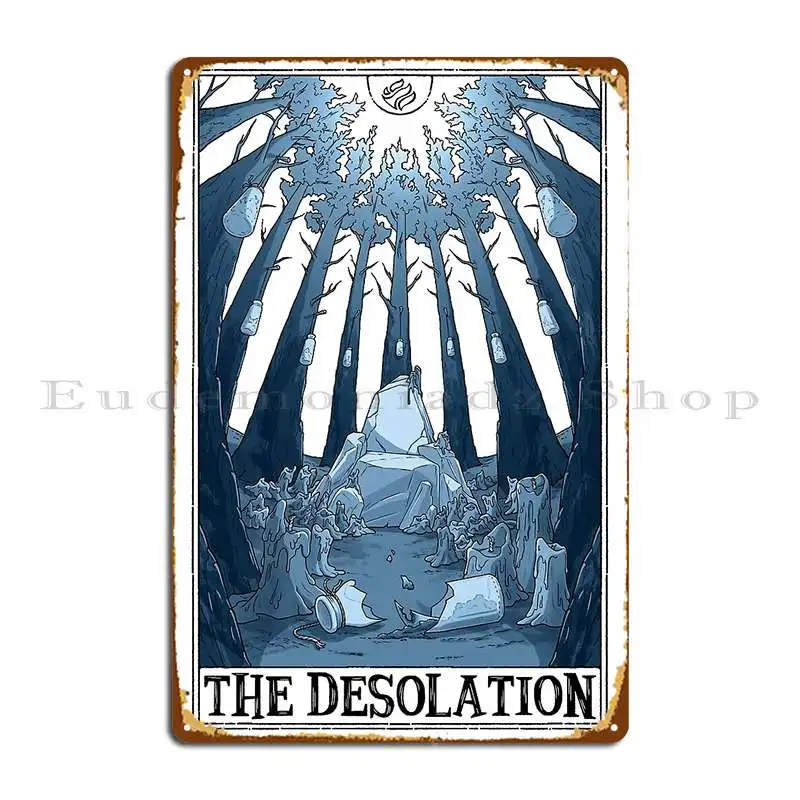 The Desolation Tarotesque Light Metal Sign Designing Vintage Designing Wall Living Room Tin Sign Poster