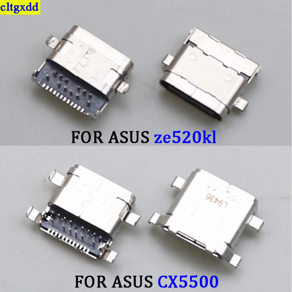 cltgxdd 1 piece FOR ASUS Zenfone 4 ZE520kl ZE554kl charging port tail plug interface ASUS CX5500 socket USB Type c 24 pin socke