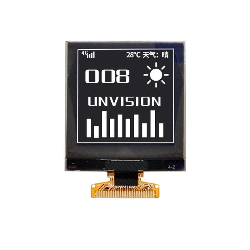 

1.5 inch OLED Display 1.50 inch OLED 128*128 Dot Matrix Square Screen SH1107 Driver 25Pin 16-Level Gray Scale