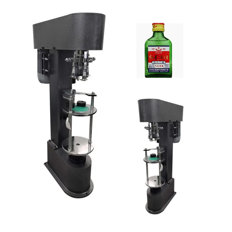 New Product CE Certification Semi Automatic Glass Bottle Capping Machine/Wine Bottle Aluminum Caps Threading Capping Machine