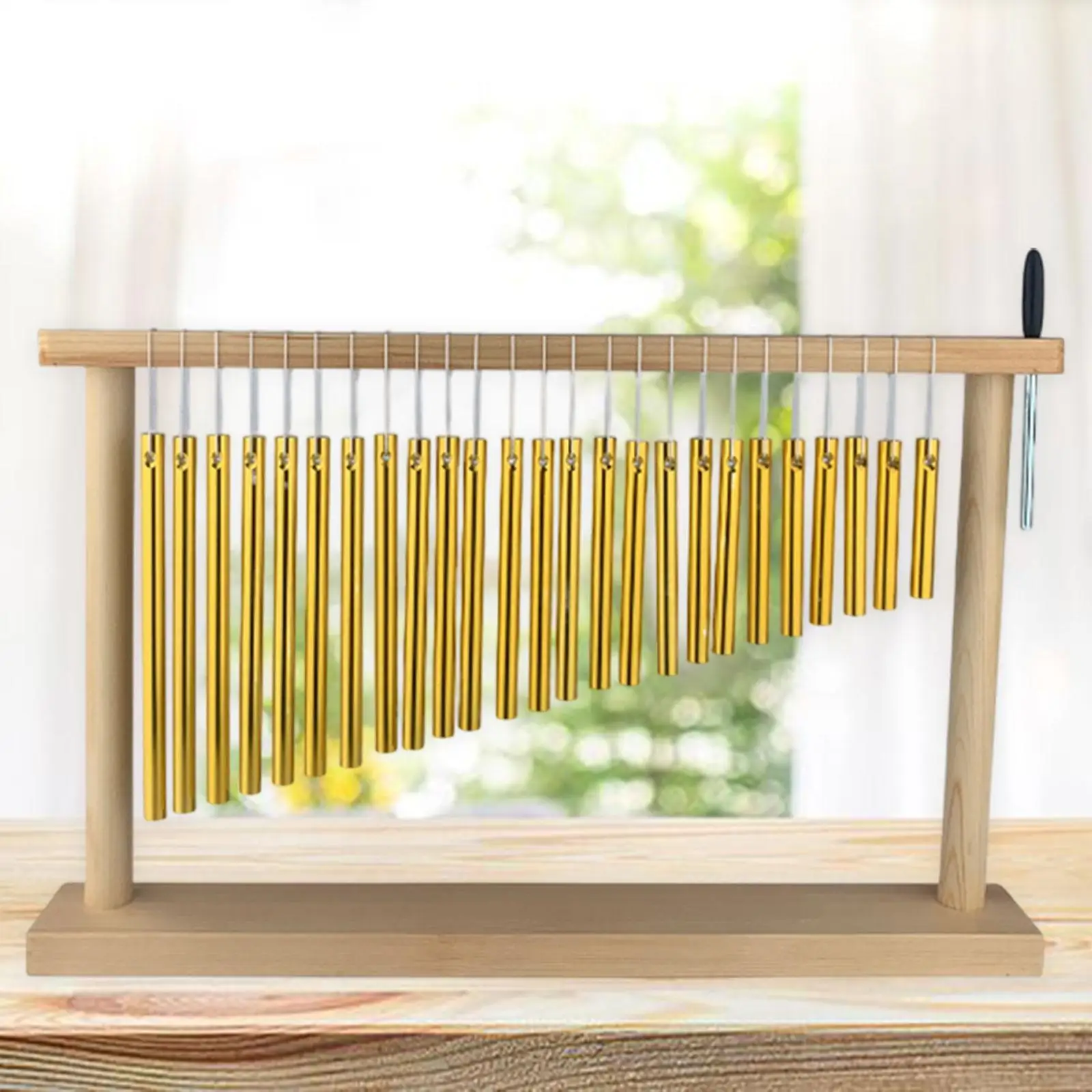 

Bar Chime 25 Tones Table Top Wind Chime for Educational Gift Kids Office
