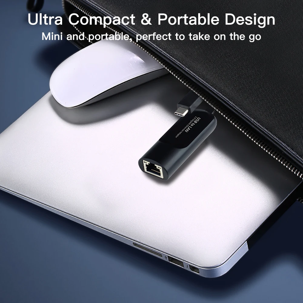 Сетевая карта USB 1000, 3,0 Мбит/с, USB Type C на Rj45