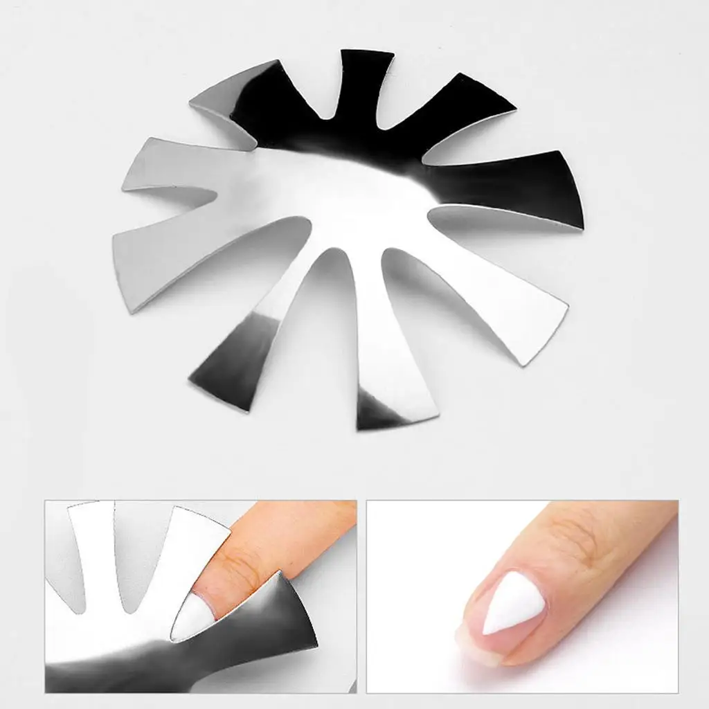 Punte a forma di Frenchalmond per tagliabordi V-Line per strumento gel acrilico