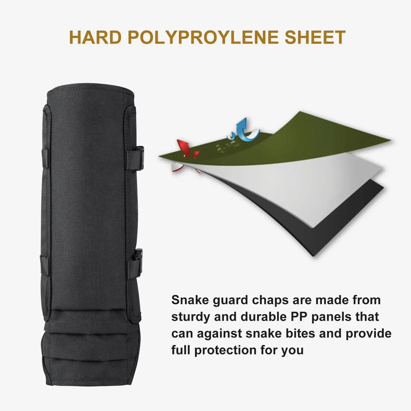 Sports Leg Guards Anti-snake Bite Leg Guards Outdoor Hunting Anti-stab Leg Guards Leggings Straps view 3