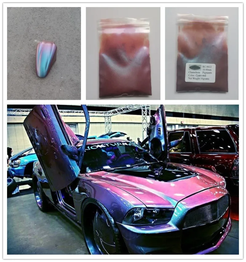 chameleon pigment 9612 color changing pearl powder for paint, auto paints, nail polish