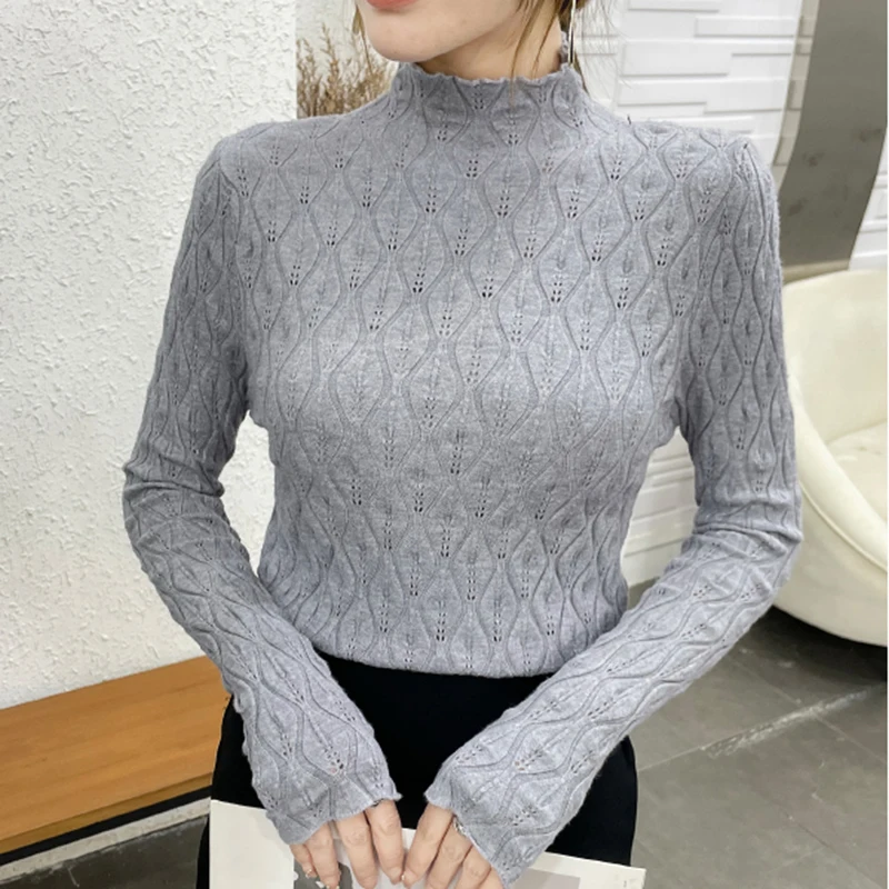 Pull Femme 2023 Autumn And Winter Korean Womens For Clothes Long Sleeve Pullovers Sweater Women Soft White Knitted Tops Female