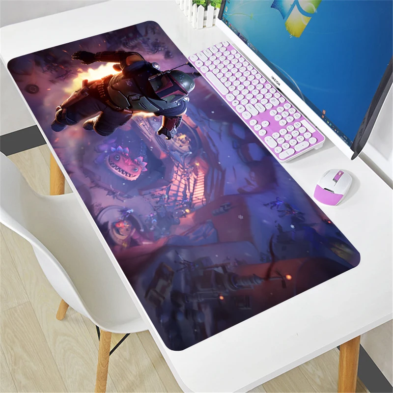 Tapis de souris de jeu Boba Fett tapis de clavier accessoires de bureau ordinateur portable bureaux tapis de souris Cool anti-dérapant 900x400 tapis de jeu