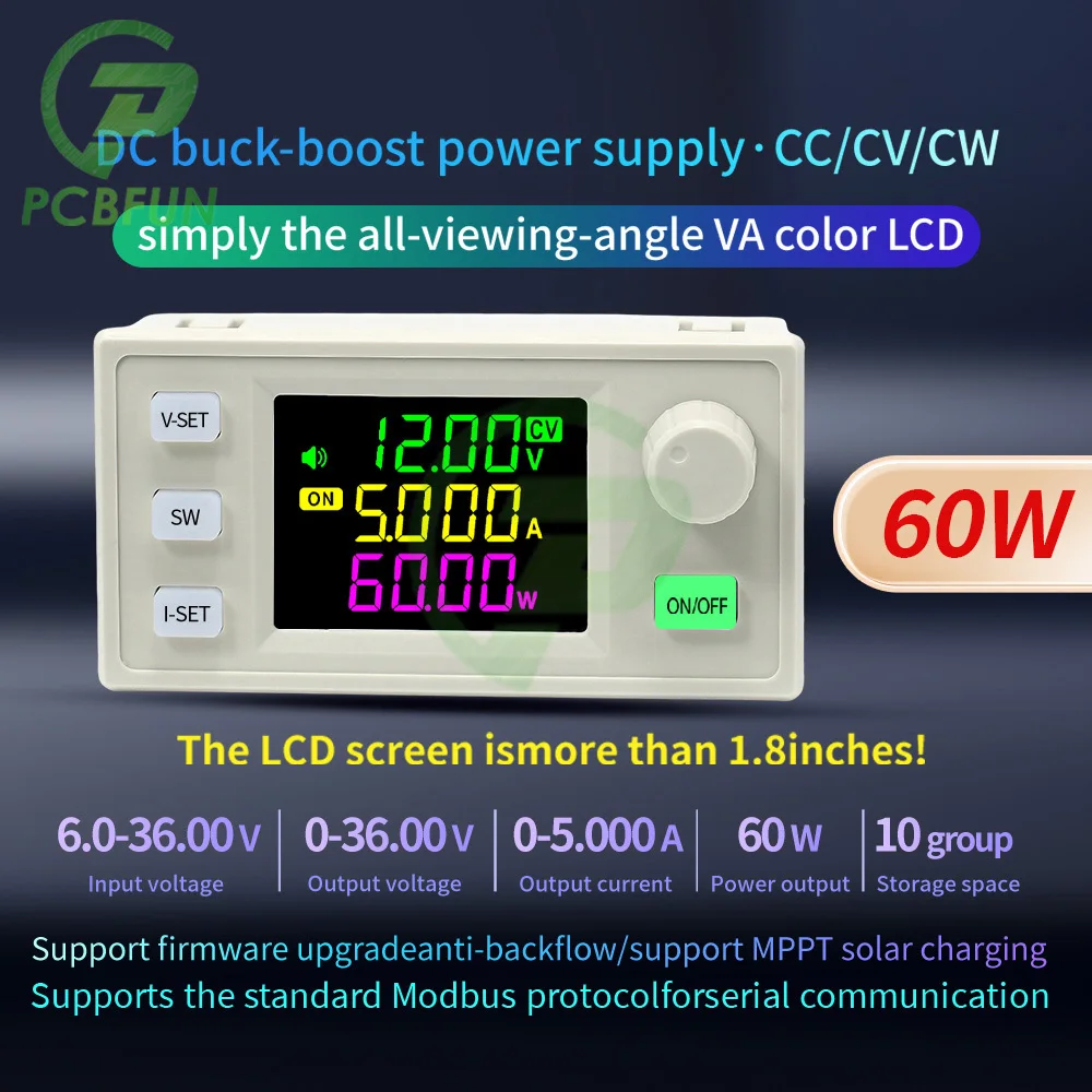 SK120X CNC Lift-off DC Adjustable Voltage Regulator Constant Voltage and Constant Current Solar Charging Module MPPT Support