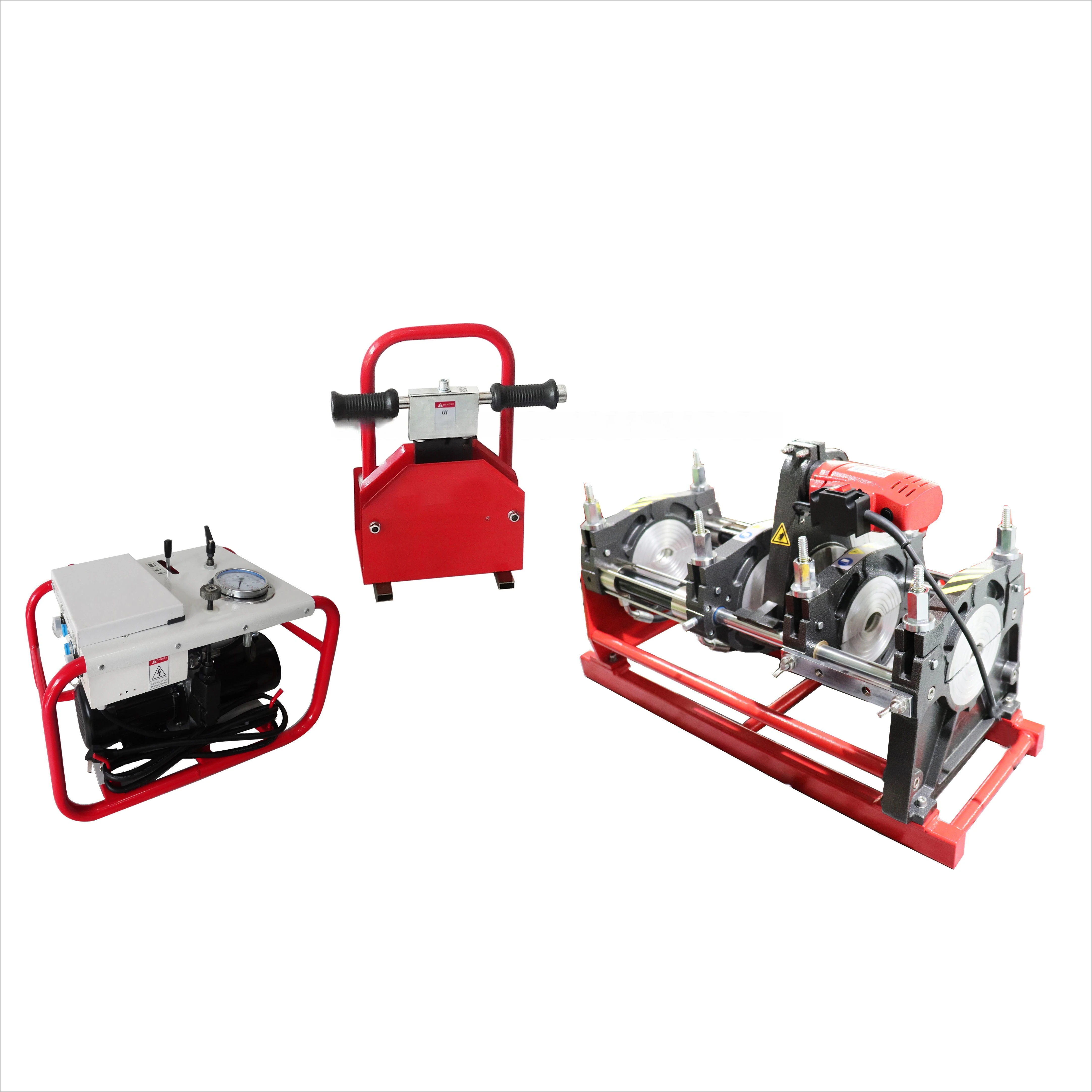 200mm/450mm Field Hydraulic Butt Fusion Pipe Welding Machine for HDPE/PPR/PB/PVDF Pipes ~380V 50HZ ISO CE Certified 2-Year