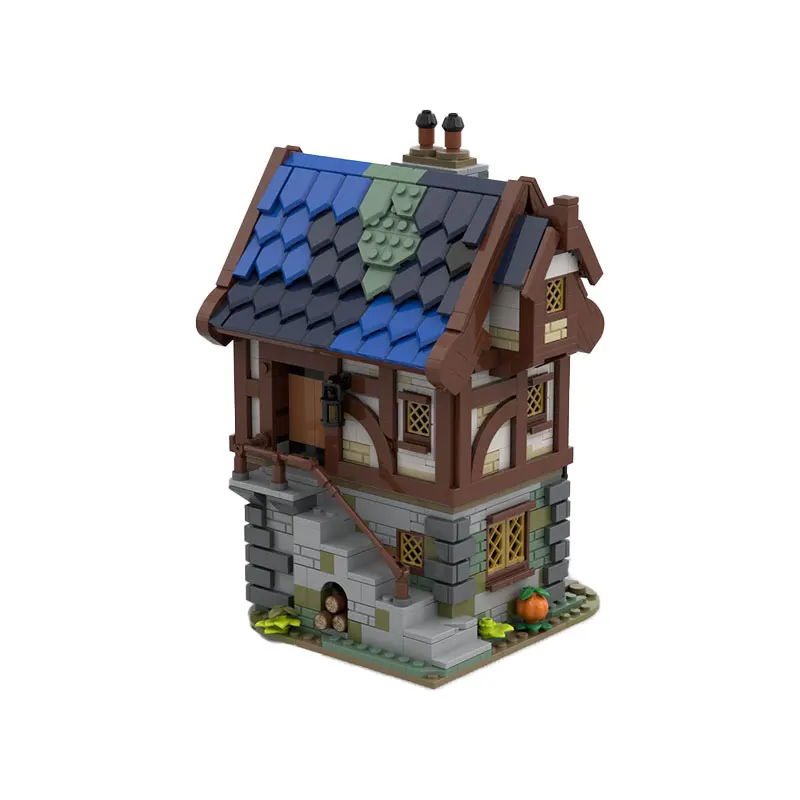 1253 個 MOC-211206 ビルディングブロック中世建築シリーズ鍛冶屋スケールダウン DIY モデルクリエイティブギフト教育パズル