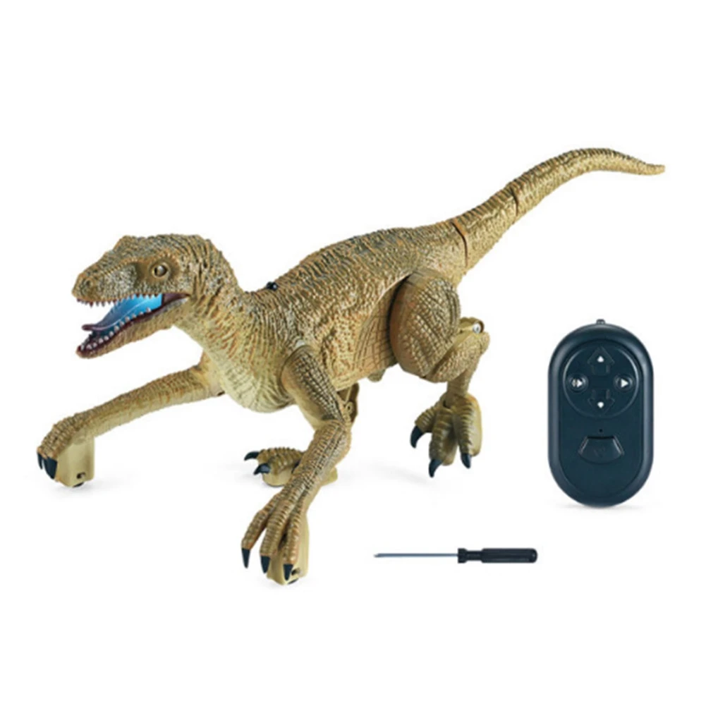 

Remote Control Dinosaur, Electronic Realistic Walking Dinosaur with Lights and Roaring Sounds Pets Toys for Kids-Yellow