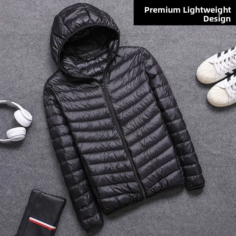 

Легкий тюнер с капюшоном и мягкой подкладкой, повседневный модный мужской зимний модный тройной костюм, молодежный городской костюм без железа