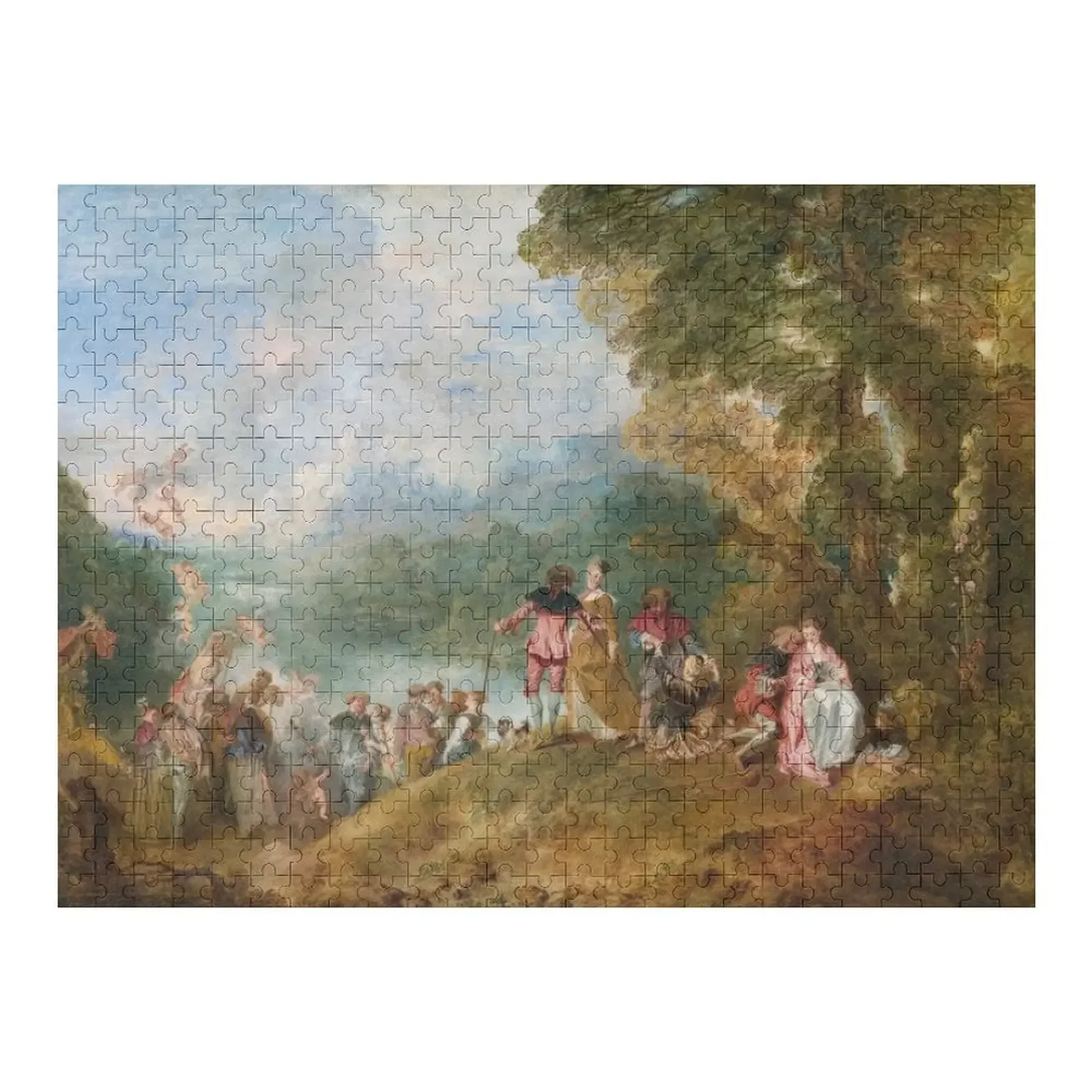 

Fine Art: The Embarkation for Cythera, Jean-Antoine Watteau Jigsaw Puzzle Custom Jigsaw Custom Child Custom With Photo Puzzle