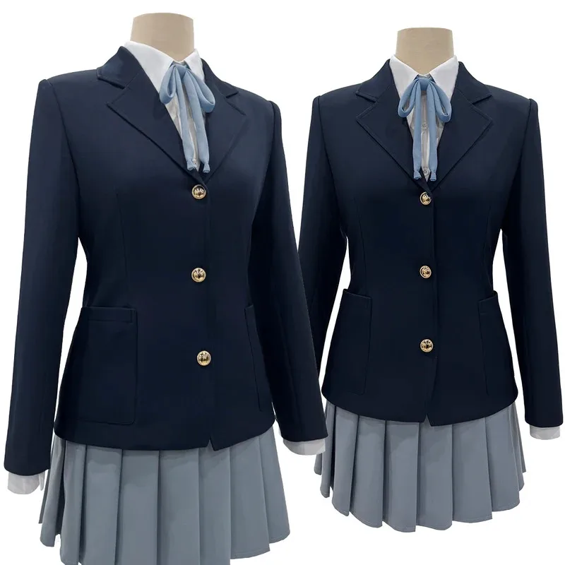 

HOLOUN K-ON Anime Hirasawa Yui Akiyama Mio Tainaka Ritsu Cosplay Costume Shirt Skirt Suit Daily Wear Cos Convention Gift